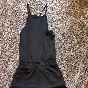 Casual black romper